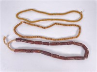 (3) Strands- African Trade Beads- Sand Cast