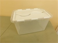 Sterlite clear plastic storage container