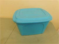 Blue storage container