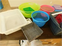 Various plastic storage containers