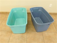 2 Storage containers  no lids