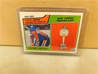 1983-84 OPC Wayne Gretzky #203 Hart Trophy Card