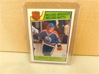 1983-84 OPC Wayne Gretzky #212 Record Breaker Card