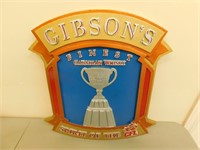 Gibsons Finest Whiskey CFL Wooden Sign - 21 x 24