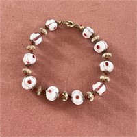 Italian Glass Beads Bracelet