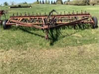14Ft duck foot Cultivator with 3 rolling Harrows.