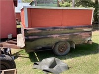 GMC Truck Box Trailer - has 8Ft box & 15" Tires,