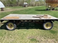 4 Wheel Hay Wagon with Deck -12Ft x 6.5Ft. 15inch