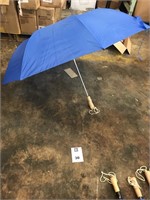 4 Blue Auto Open/Close Folding Umbrellas 49''
