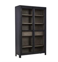 Ashley Accent Cabinet in Black and Gray