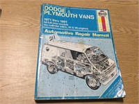 Dodge & Plymouth Vans Manual