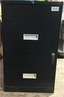 2 Drawer Filing Cabinet with Keys