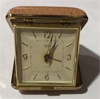 Vintage Elgin Travel Alarm Clock Works- Missing