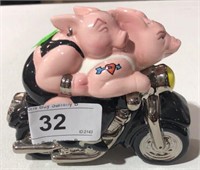 Hogs on Motorcycle S&P Shakers 2 Pcs - Chip on