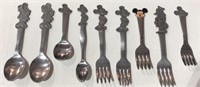 9 Disney Kid's Metal Forks & Spoons