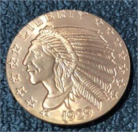 1oz .999 Fine Copper Minted Token - Indian Head /