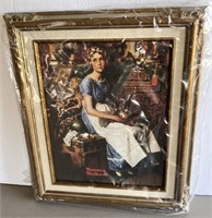 Norman Rockwell Dreaming in the Attic Canvas REPRO