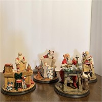 Norman Rockwell Christmas & Santa Figurines