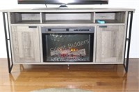 Home Decorator Media Console w Electric Fireplace
