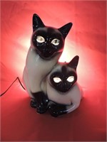 1954 Claes MCM Siamese Cat Lamp