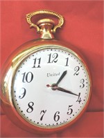 United Clock Corp Pocket Watch Wall Clock