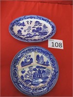Occupied Japan Blue Willow Plates