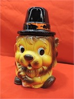 Vintage King of the Golf Course Lion Cookie Jar