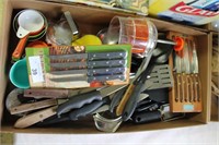 Lot of Misc Kitchen Knives and Utensils