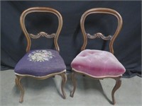 2 OAK BALLOON BACK CHAIRS *SEE BELOW*