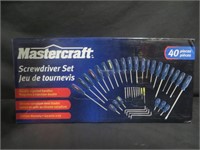 MASTERCRAFT SCREWDRIVER 40 PC SET