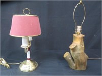 2 ASSORTED TABLE LAMPS *SEE BELOW*