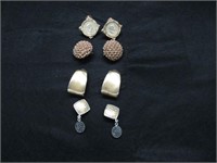 4 Sets of Clip On Earrings