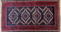 QUALITY FINELY HAND KNOTTED WOOL ACCENT RUG
