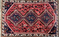 GREAT HAND KNOTTED PERSIAN WOOL ACCENT RUG