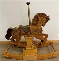 WONDERFUL HAND CRAFTED CAROUSEL ROCKING HORSE