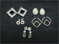 4 Pairs of Earrings & 1 Pair of Clip Ons