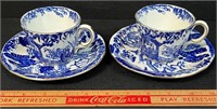 DESIRABLE ROYAL CROWN DERBY CUPS & SAUCER