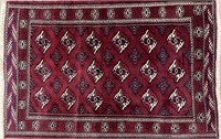 NICE HAND KNOTTED PERSIAN WOOL ACCENT RUG