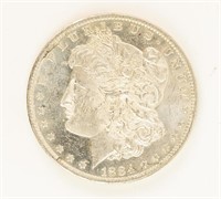 Coin 1884-O Morgan Silver Dollar, BU DMPL
