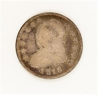 Coin 1818 Bust Quarter, FR-AG