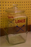 Lance 12" Clear Glass Cookie Jar