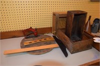 3pc Wooden Tool Storage Boxes, 14" Diameter