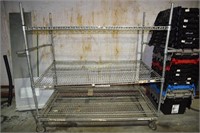 Stainless Cart on Dollie, Measures: 4' x 5'
