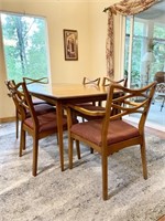 Mid Century Dining Table w/ 6 Chairs