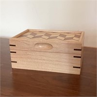 Handcrafted Wood Trinket/ Keepsake Box