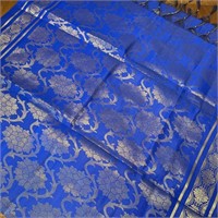 Royal Blue Banarasi Silk Woven Dupatta 70 Inches