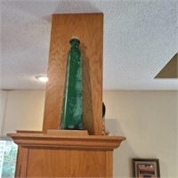 Green Glass Bottle Decor