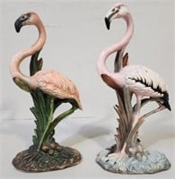 Pair of Decorative Flamingo Statues
