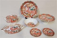 Collection of Japanese "Imari Peacock" Fine China