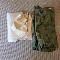 Tarp, a Dropcloth & a Jacket Size Large